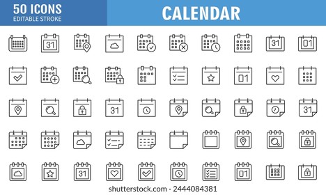 Calendar Icon collection. Set of calendar symbols. Meeting Deadlines icon. Time management .Appointment schedule flat icon icon