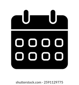 calendar icon color editable on white background