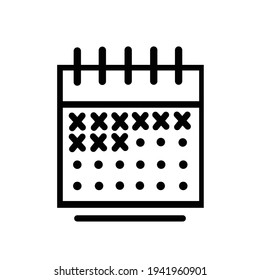 Icono de calendario eps 10