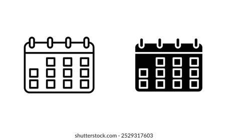 Calendar icon concept. Stock vector