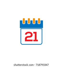 Calendar icon with date 21