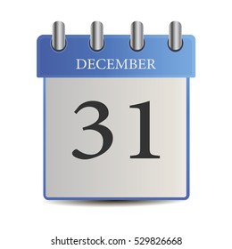 Calendar icon with the date december 31th