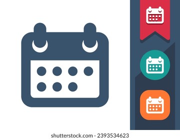 Calendar Icon. Calendar Date, Calendar Page, Deadline, Schedule, Appointment. Professional, pixel perfect vector icon.