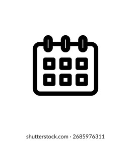 Icono de calendario para fecha y horario
