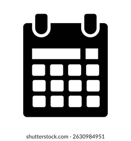 Icono de calendario - Ilustración de símbolo de administración de fecha y horario