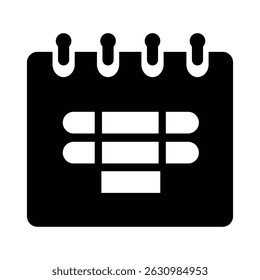 Calendar Icon - Date and Schedule Management Symbol Illustration