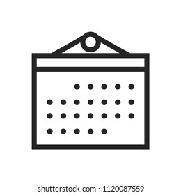 Calendar icon. Date symbol.