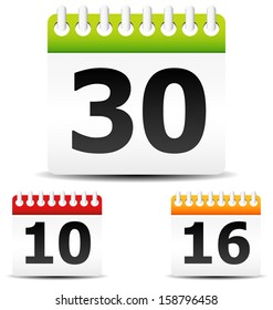 Calendar Icon. Date time, appointment, deadline planning design element, vector icon.