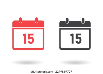 Calendar icon. Date time vector ilustration.