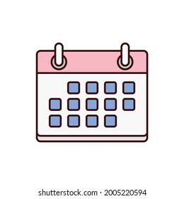 calendar icon, date vector, appointment illustration