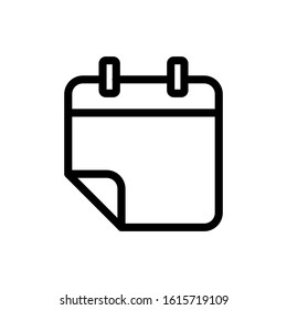 calendar icon date icon  vector illustration logo template for many purpose. Isolated on white background