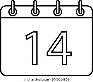 calendar icon with day 14