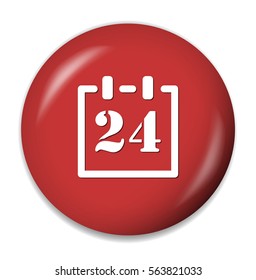 calendar icon day 24