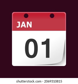 Calendar icon. Day schedule app. Events month reminder. Desktop icons pack. Computer folder shortcut. Linux inspired theme. UI customization element. Vector illustration.