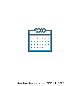 Calendar icon design. Essential icon vector illustration design