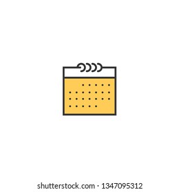 Calendar icon design. Essential icon vector illustration