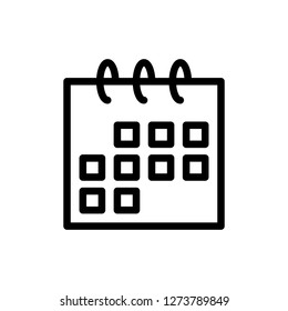 Calendar icon design. Flat design icon related to schedule 