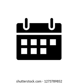 Calendar icon design. Flat design icon related to schedule 