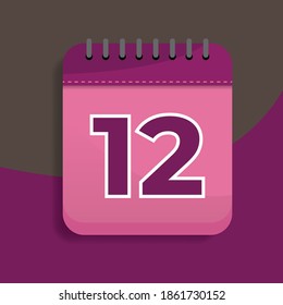 Diseño de iconos de calendario. Gran vector para medios sociales, computadoras, laptops, smartphones, web, negocios, estudiantes, etc.