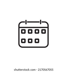 Calendar icon design. icon illustration. calendar vector icon. calendar vector illustration