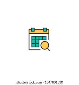 Calendar icon design. Interaction icon vector illustration