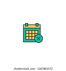 Calendar icon design. Interaction icon vector illustration