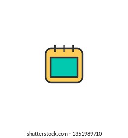 Calendar icon design. Stationery icon vector illustration
