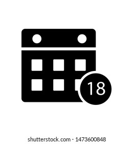 calendar icon design template illustration