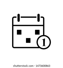 calendar icon design template illustration