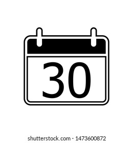 calendar icon design template illustration