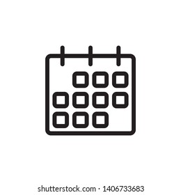 calendar icon design template. Trendy style, vector eps 10