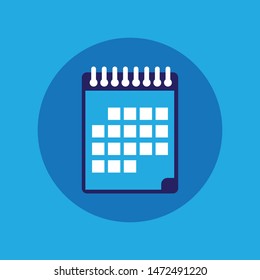 calendar icon design template. Trendy style, vector eps 10 