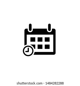 calendar icon, design template vector