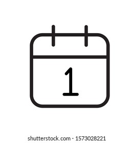 Calendar icon design template. Vector EPS 10