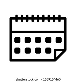 calendar icon design template. vector illustration