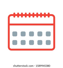 calendar icon design template. vector illustration