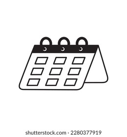 calendar icon design. time and date sign and symbol.