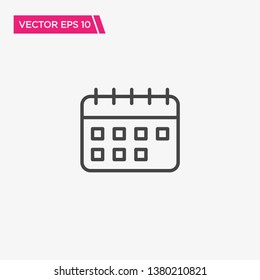 Calendar Icon Design, Vector EPS10