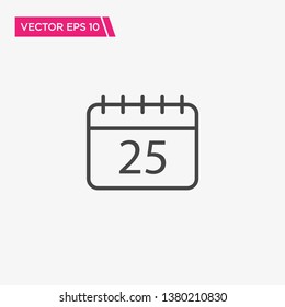 Calendar Icon Design, Vector EPS10