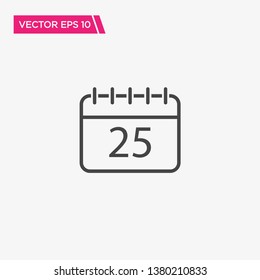 Calendar Icon Design, Vector EPS10