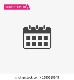 Calendar Icon Design, Vector EPS10