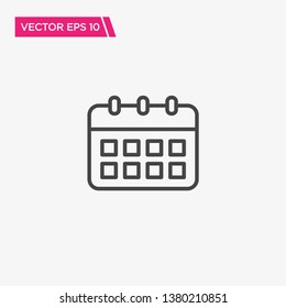 Calendar Icon Design, Vector EPS10