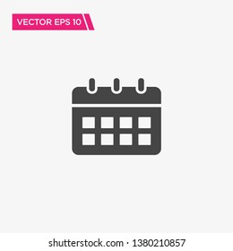 Calendar Icon Design, Vector EPS10