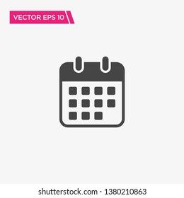 Calendar Icon Design, Vector EPS10