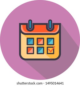 calendar icon design. vector graphics
