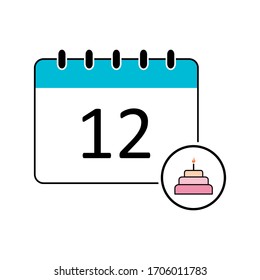 Calendar Icon Design. Vector Illustration