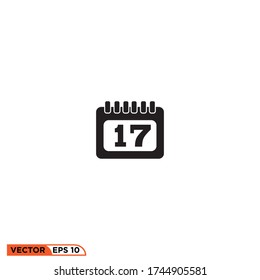 plantilla de ilustración vectorial de diseño de icono de calendario