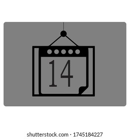 Diseño de iconos de calendario. Ilustración vectorial