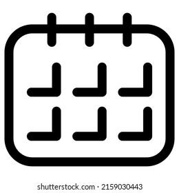 diseño de iconos de calendario, ilustración vectorial, mejor utilizado para presentaciones