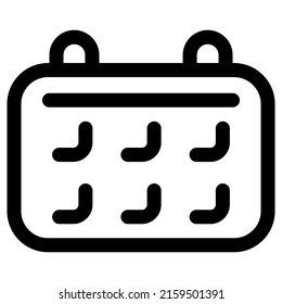 Kalendersymbol-Design, Vektorgrafik, am besten für Präsentationen oder Web-Apps verwendet